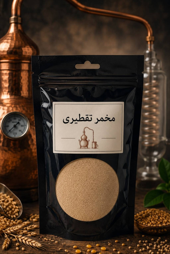مخمر تقطیری مناسب برای پنجاه کیلو زمان تخمیر چهارالی شش روز